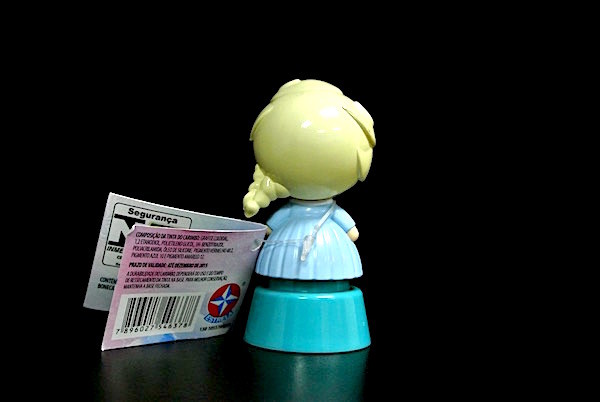 Frozen Princess Plastic Toy Figures With Disney Logo Blue / Pink Color