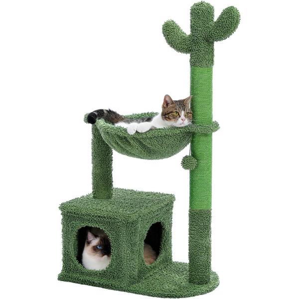 Natural Sisal Luxury Cat Tower A Stylish and Sturdy Play Space for Modern Felines