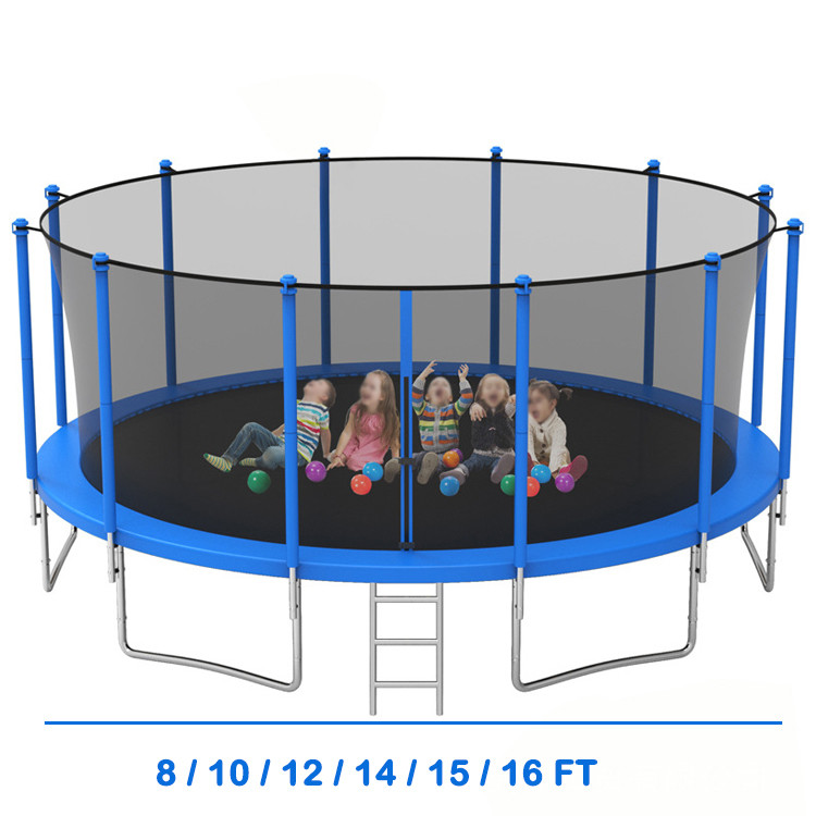 14 FT or OEM Indoor Outdoor Garden Adults Kids Trampoline with Safety Protection Net