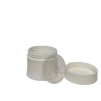 Jarrón de crema de plástico oval 50g con pared interior para cosméticos para el cuidado de la piel