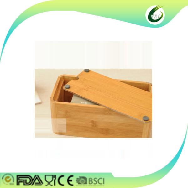 bamboo wood restaurant tissue box