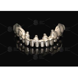 Гибридный розовый фарфоровый имплантат Короны Малонг полный арки имплантат мост немедленная загрузка