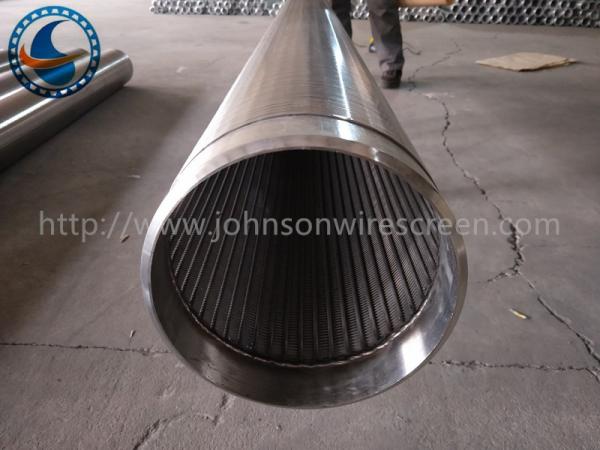 Poço de água de aço inoxidável do gás de óleo - tubulação da tela, Johnson Wedge Wire Screens