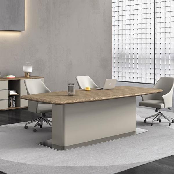 Modern Negotiation Boardroom Conference Office Table Reception Room Negotiating Wooden Meeting Table