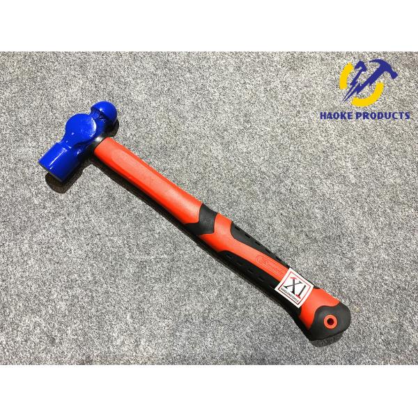 8OZ Size Forged Steel Ball peen Hammer With Polishing Surface And Colored Plastic Handle