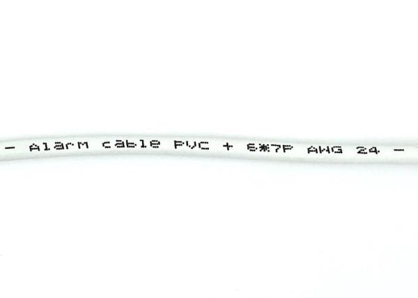 Cabo flexível de cobre Multicore do alarme de incêndio, ² do cabo 6C UTP 0.22mm do alarme de fumo
