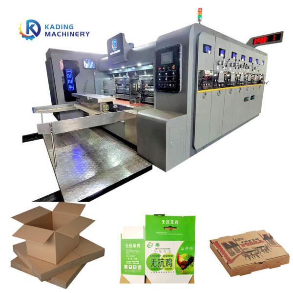 High Definition Corrugated Box Printing Machine With Ceramic Anilox Roller