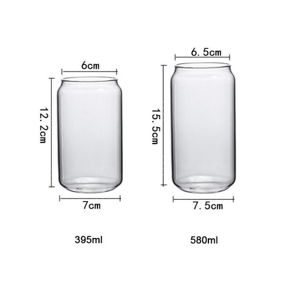 Многоразовый Тумблер боросиликатного стекла с соломами, пятнает свободные стеклянные чашки капучино