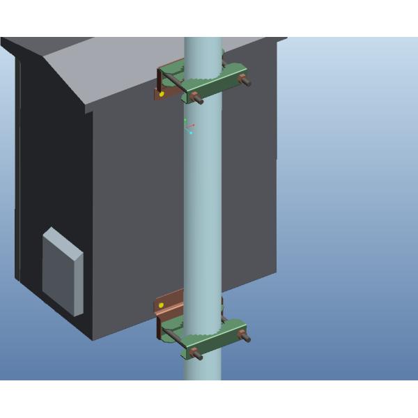 Pole Mounted Battery Cabinet For Outdoor Anti-Corrosion With Powder Coated