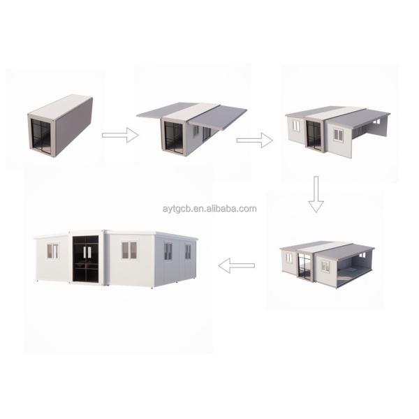 Easy Install Casa Mobile Manufactured Homes Folding Tiny Container House