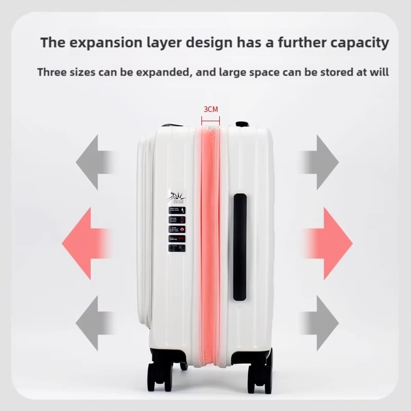Classic Fashion Beauty Trolley Case  Unisex 28 Inch Suitcase Expandable Three Piece
