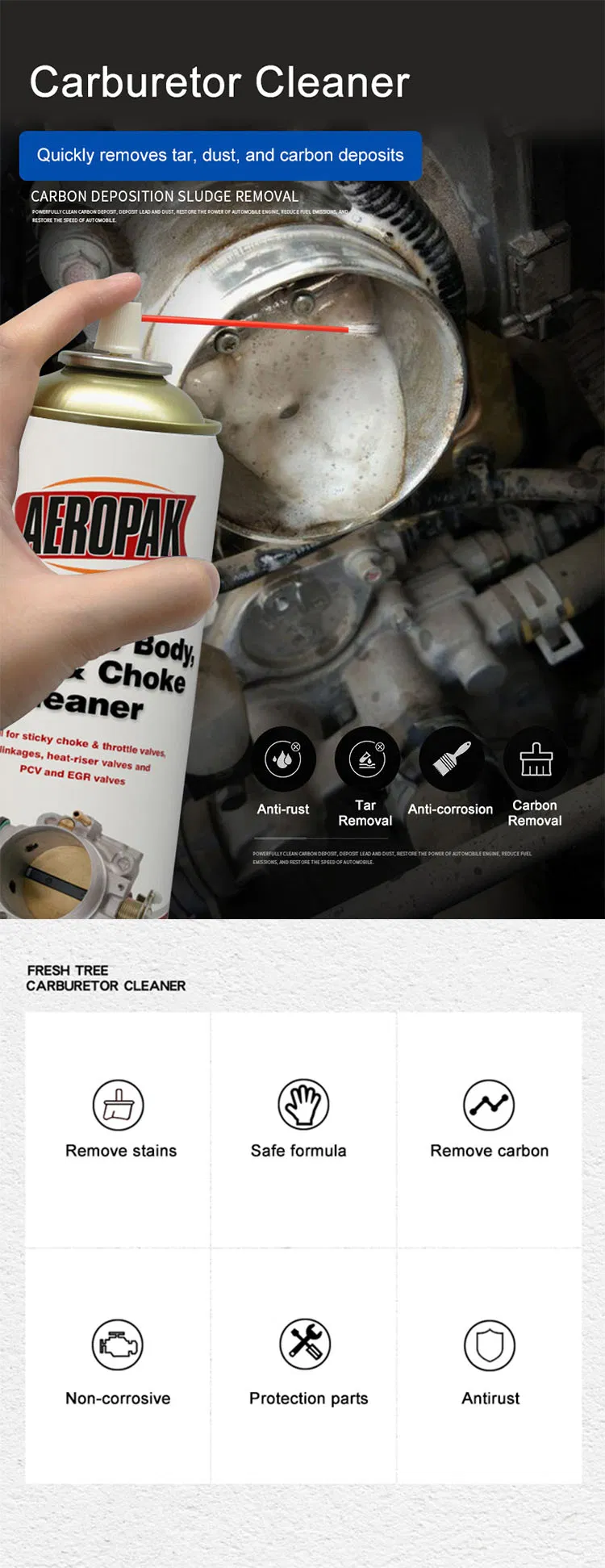 Captain Brand Carburetor Choke Cleaner