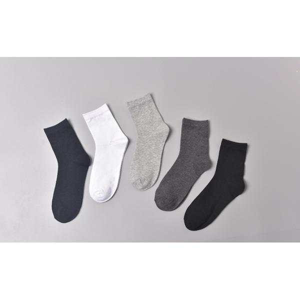 Jacquard Logo Mens Black Sports Socks Standard Thickness Custom Sport Socks Canada