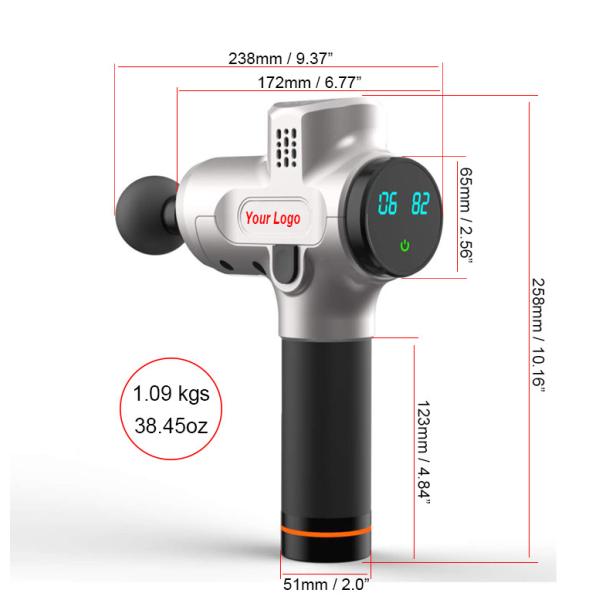 Мини вибрационные электрические наушники глубокий массаж мышц пистолет массажник тела