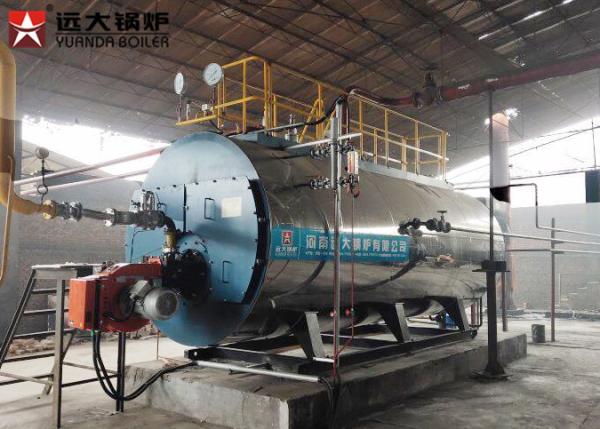 1 Ton Gas Oil Heating Steam Boiler Equipment Full Automatic Horizontal For Hotel