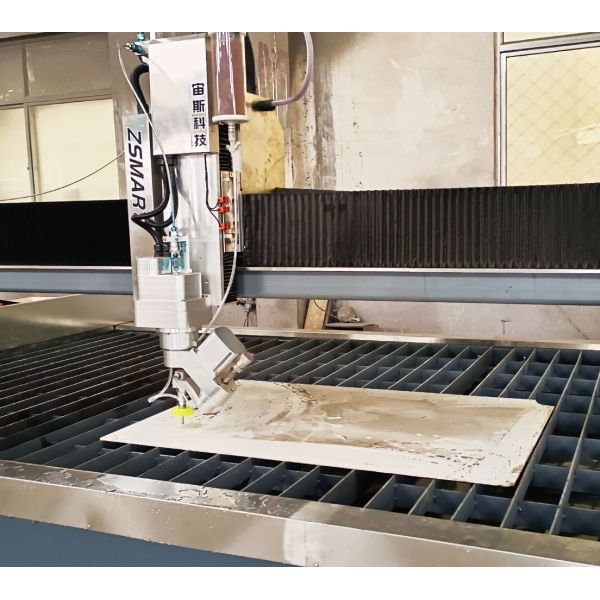 Five Axis Waterjet Stone CNC Engraving/Cutting Machine Core Components Engine Motor Gearbox PLC ZEUS Brand 380V/220V