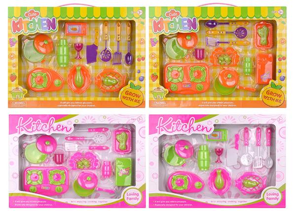 17  Little Girls Pretend Play Food Toys  , Plastic Mini Play Kitchen Utensils 20 Pcs