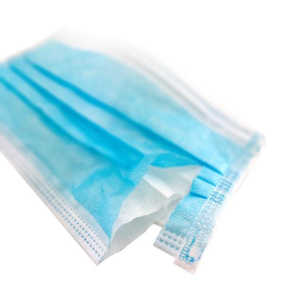 Disposable Earloop Medical Mask Weight 25grams Simple Design 3 Layer Non Woven Mask