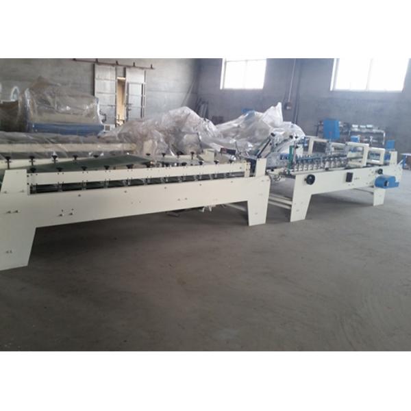 Die Cut Box Carton Folder Gluer Machine 200 M / Min Speed High Automation