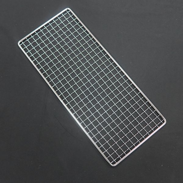 Heat Resistant Rectangular Shape 304 Stainless Steel Outdoor BBQ Wire Mesh Grill
