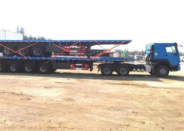 2 Axle 3 Axle 40 Ft 20 Ft Flatbed Container Semi Trailer