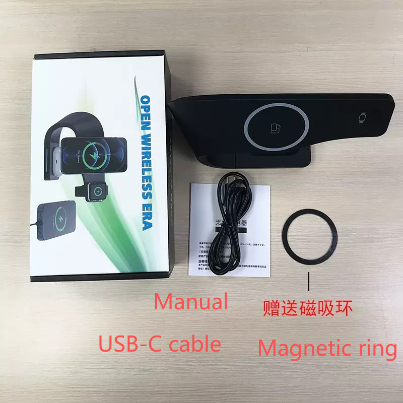 15W Fast For Wireless Phone Charger 4 In 1 Magnetic Stand Station Mobile Phones