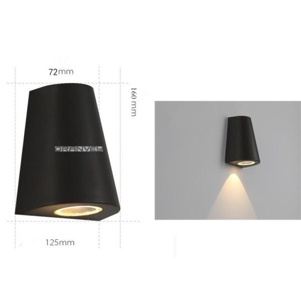 Bucket Shape Exterior Wall Mounted Downlights , LED Outdoor Wall Sconce Durable