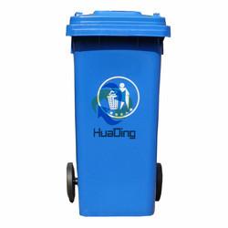 120L Contenedores De Basura De Plastico Plastic Dustbin Storage Bucket 2 Wheels, Lid Free Printing HD2WNP120 Rectangular 7.5KGS