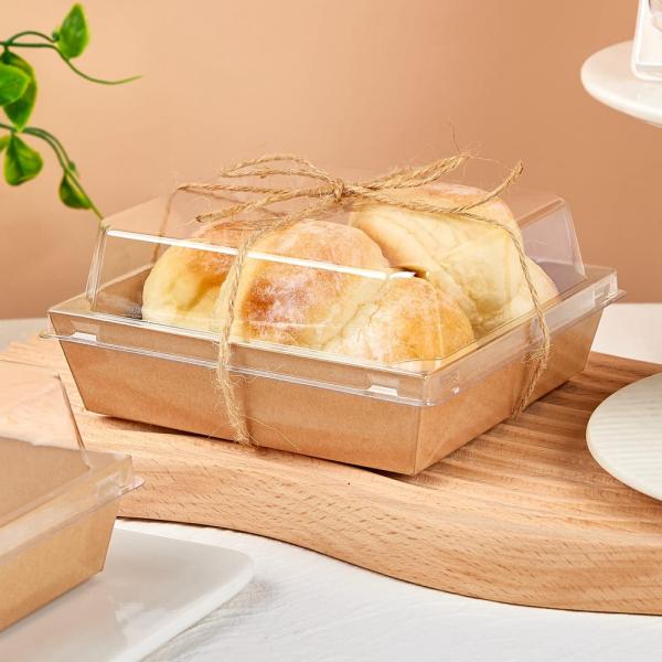 Caja Bento conveniente para restaurantes de comida rápida hecha de papel Kraft de calidad alimentaria
