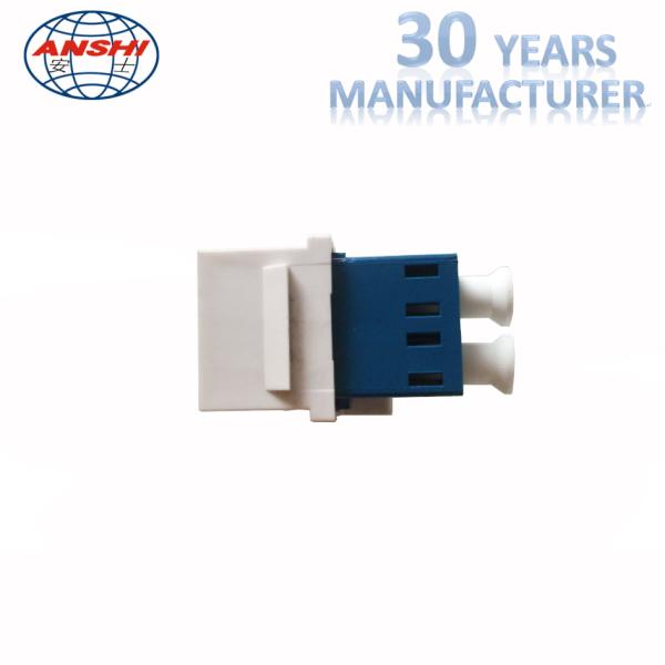 Муфта LC аксессуаров оптического волокна RJ45 однорежимная Keystone