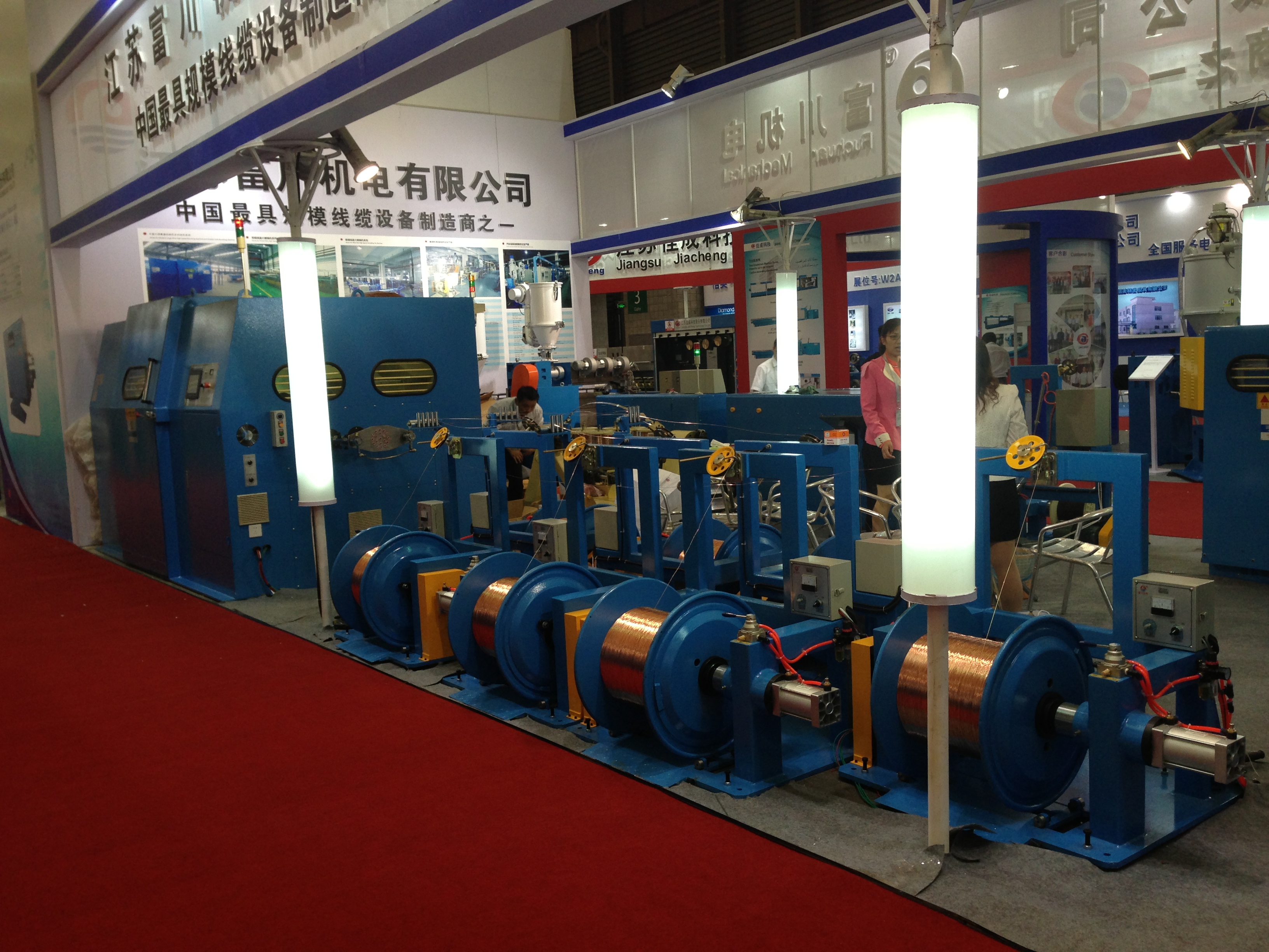 Shaftless Passive Pay Off Wire Bunching Machine 0.7mm Screw 200m min Equipment