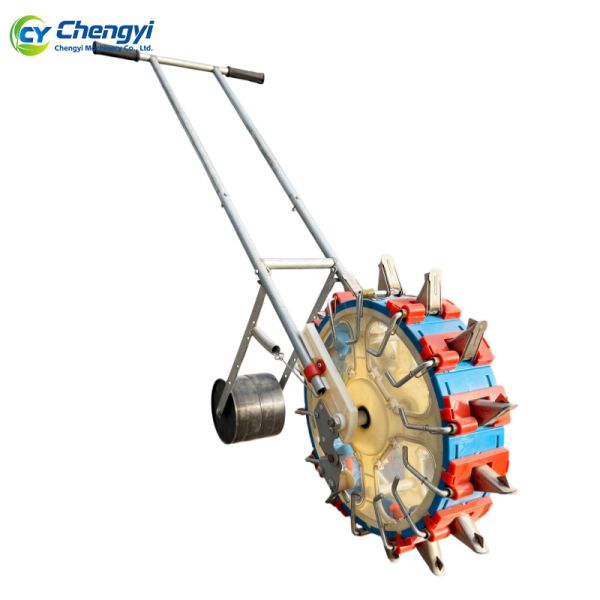 Durable Polycarbonate Hand Push Seeder with Precision Metering and Ergonomic Handle for Manual Garden Sowing
