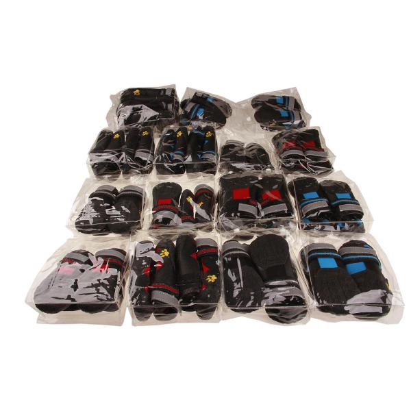 Сапоги для походов собаки сумки Opp для собак с подошвой выскальзывания отражательных прокладок изрезанной анти-