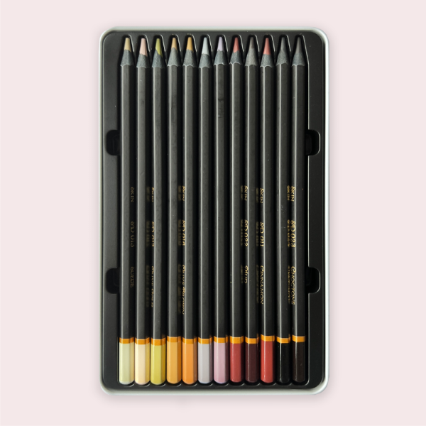 Wholesale 12 Colours Wooden Color Pencils Reliable Quality Metal Box Kids Color Pencil Set