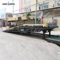 Rampe mobile de 10 tonnes pour le quai de chargement hydraulique à maillage diamanté