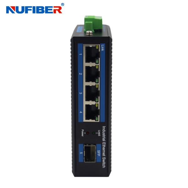 Industrial SFP Ethernet Switch 1000M SFP to 4x10/100/1000Base-T RJ45