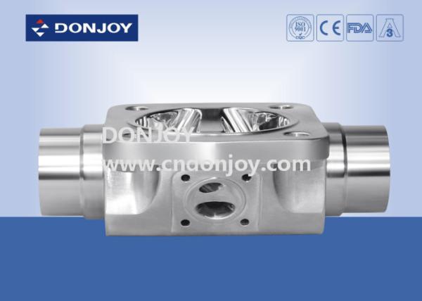 SS316L 1 INCH T type Three-way Manual Diaphragm Valve for phamacy Fluid Control