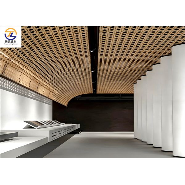 Simulated Woven Grid Perforated Aluminum Sheets – For Curtain Walls, Exterior Walls & Ceilings, Available in Various Hole Patterns!