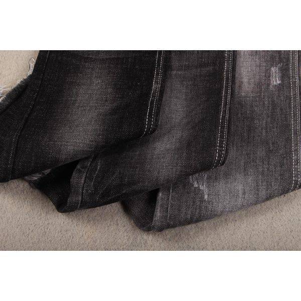 High Quality Dual Core Yarn Low Price Crosshatch Slub Denim Fabrics Certificate Denim Fabric