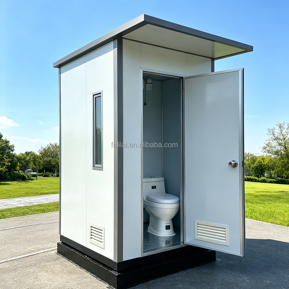 Low Price Mobile Single or Double Toliet Customized Tiny Home Portable Bathroom Cheap Public Portable Toilet