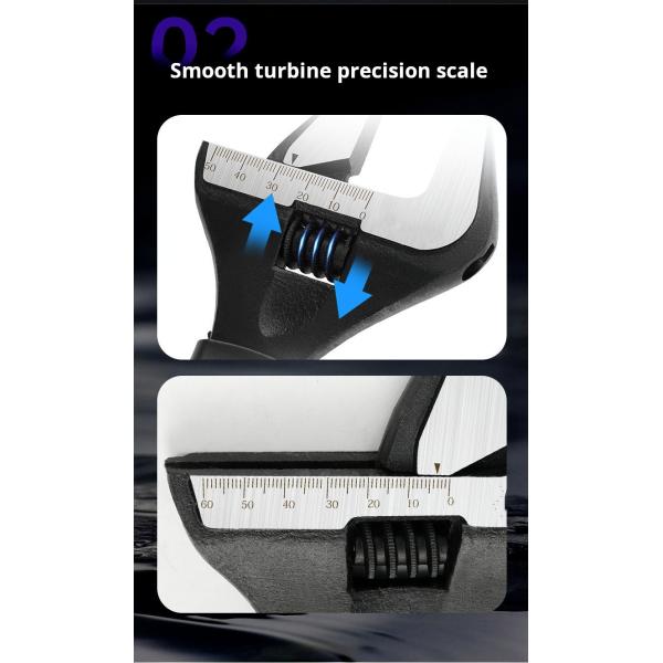 Électrophoresis salle de bains 6 pouces réglable clé électrique ouverte grand outil