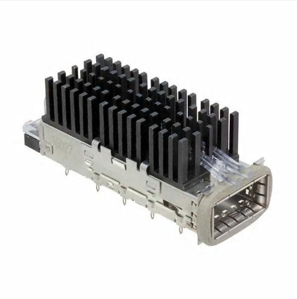 GAIOLA R/A frente e verso 2-2170754-3 da conexão QSFP28 do LC W/HSINK