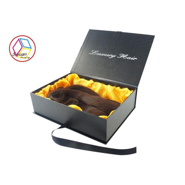 Luxury Hair Extensions Packaging Box , Virgin Hair Packaging Box