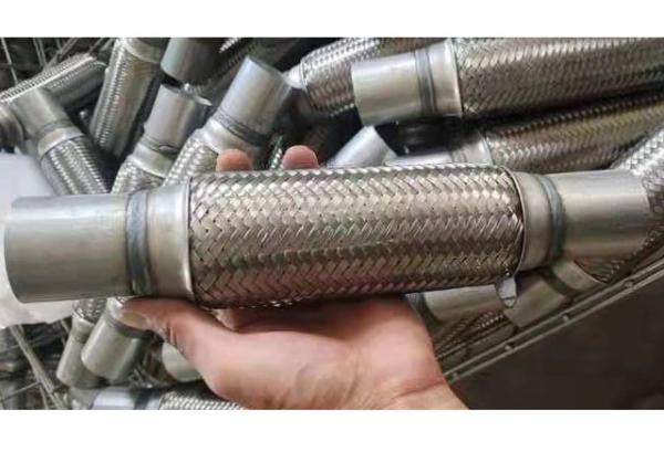o comprimento total 300mm de 51mm 2 polegadas trançou Flex Exhaust Pipe de aço inoxidável