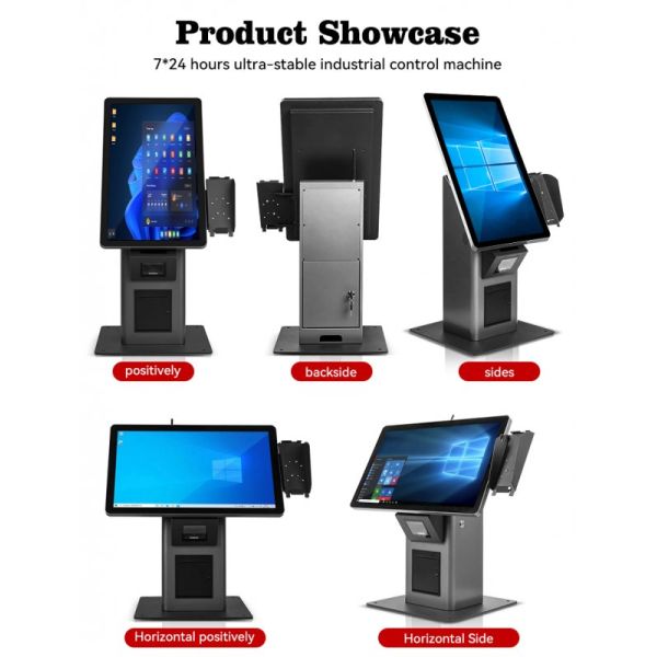 21.5 Inch Touch Screen Self-Service Kiosk with NFC Payment and Customizable OS for Restaurants and Retail