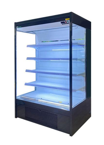 refrigerador de 1.25m Mini Open Type Integrated Merchandise para o supermercado