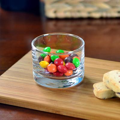 Round Shape Dessert Wine Glasses Classic Straight Wall Design With Flat Bottom