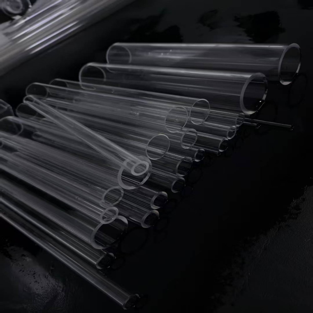 Ultraviolet Light Quartz Glass Tubes Custom Sizes High Performance Quartz Sleeve