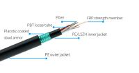 Cable acorazado trenzado del entierro directo flojo GYTY53 del tubo los 2km