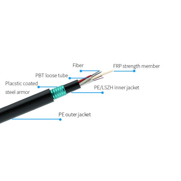 Stranded Loose Tube 2km GYTY53 Direct Burial Armored Cable